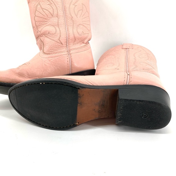 Vintage Acme Pink Western Cowboy Boots - Picture 9 of 10